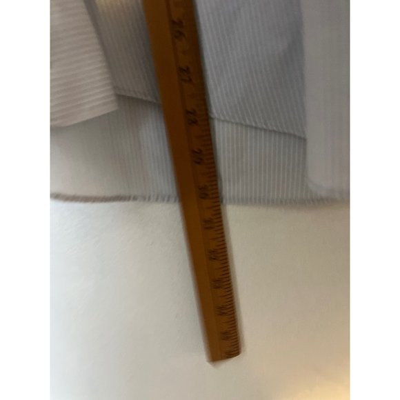 VINTAGE Ketch Dress Shirt Light Gray Pin Strip Single Stitch Button Down 16.5 - Picture 5 of 9